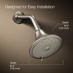 Kohler Fort1/2 Three-function showerhead, 2.5 gpm - Vibrant Brushed Nickel - image 3