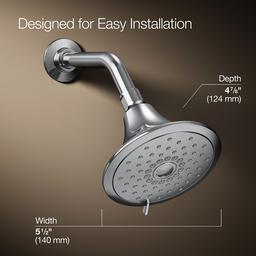 Kohler Fort1/2 Three-function showerhead, 2.5 gpm - Polished Chrome - image 3