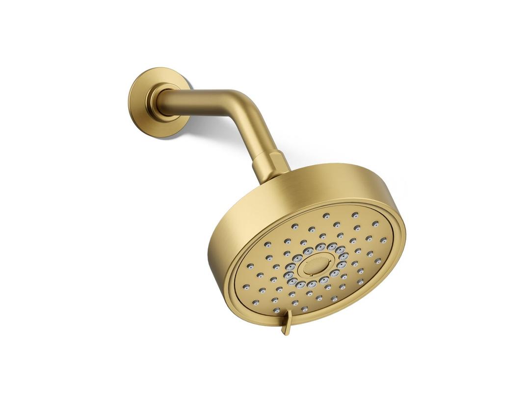 Kohler Purist Three-function showerhead, 2.5 gpm - Vibrant Brushed Moderne Brass by Kohler