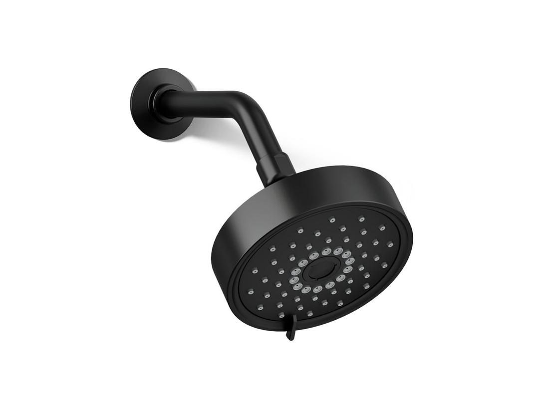 Kohler Purist Three-function showerhead, 1.75 gpm - Matte Black by Kohler