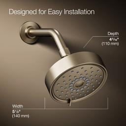 Kohler Purist Three-function showerhead, 2.5 gpm - Vibrant Brushed Bronze - image 3