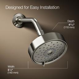 Kohler Purist Three-function showerhead, 2.5 gpm - Vibrant Polished Nickel - image 3
