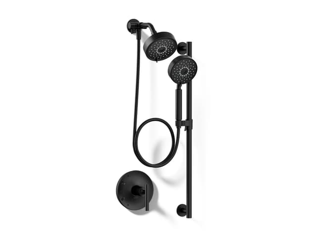 Kohler Purist Showering Kit, 1.75 gpm - Matte Black