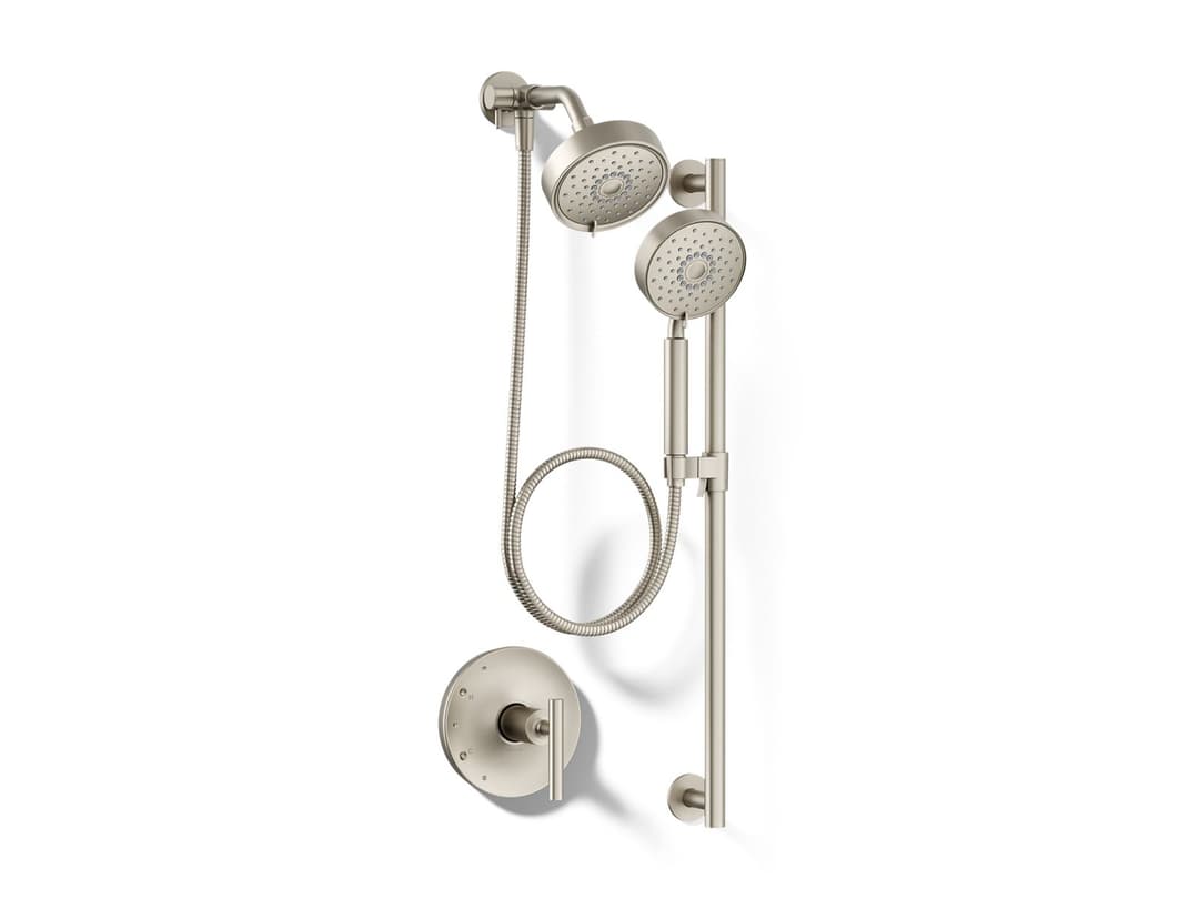 Kohler Purist Showering Kit, 2.5 gpm - Vibrant Brushed Nickel by Kohler