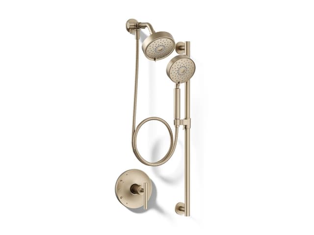Kohler Purist Showering Kit, 1.75 gpm - Vibrant Brushed Bronze