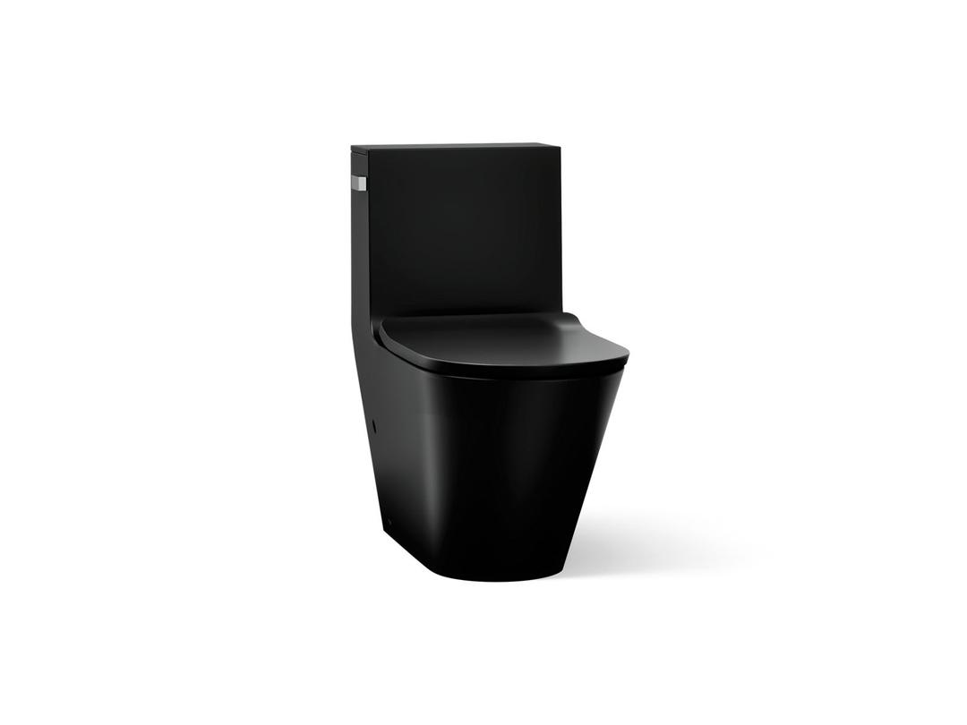 Brazn One-piece compact elongated toilet with skirted trapway, dual-flush by Kohler