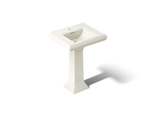 Kohler Memoirs Classic 24-1/4'' rectangular pedestal bathroom sink - Biscuit