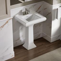 Kohler Memoirs Classic 24-1/4'' rectangular pedestal bathroom sink - White - image 2