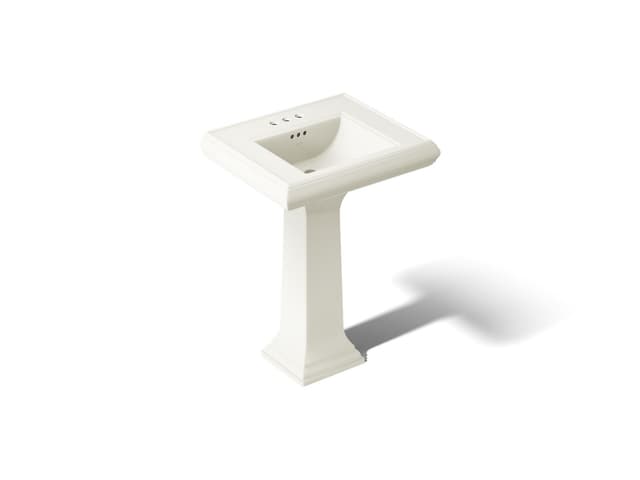 Kohler Memoirs Classic 24-1/4'' rectangular pedestal bathroom sink - Biscuit