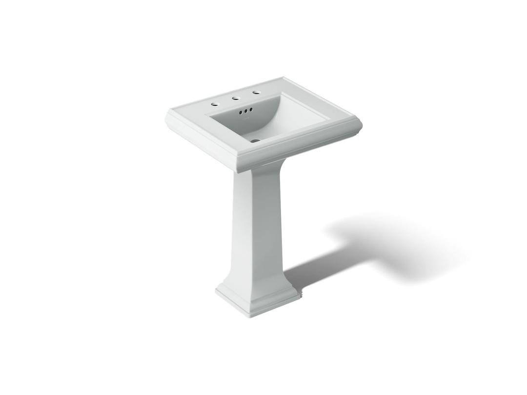 Kohler Memoirs Classic 24-1/4'' rectangular pedestal bathroom sink - Ice Grey by Kohler