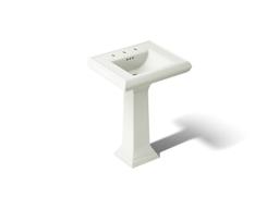 Kohler Memoirs Classic 24-1/4'' rectangular pedestal bathroom sink - Dune - image 1