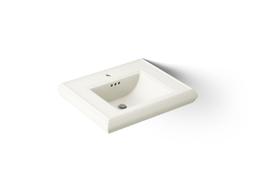 Kohler Memoirs Pedestal/console table bathroom sink basin with single faucet-hole drilling - Biscuit - image 1