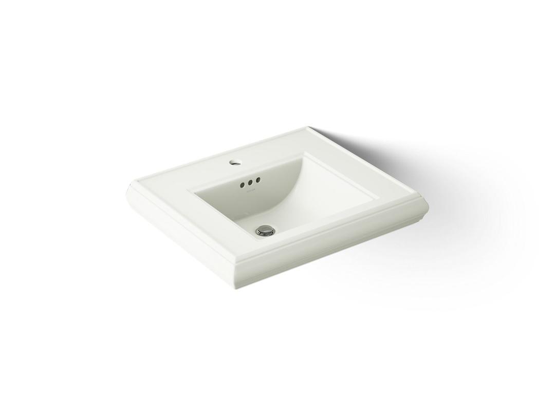 Kohler Memoirs Pedestal/console table bathroom sink basin with single faucet-hole drilling - Dune by Kohler