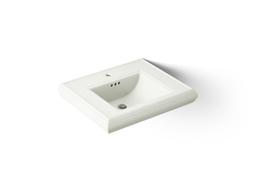 Kohler Memoirs Pedestal/console table bathroom sink basin with single faucet-hole drilling - Dune - image 1