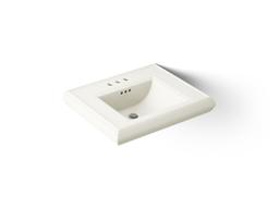 Kohler Memoirs Pedestal/console table bathroom sink basin with 4'' centerset faucet holes - Biscuit - image 1