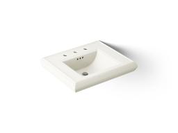 Kohler Memoirs Pedestal/console table bathroom sink basin with 8'' widespread faucet holes - Biscuit - image 1