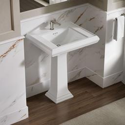 Kohler Memoirs Classic 27-1/4'' rectangular pedestal bathroom sink - White - image 2