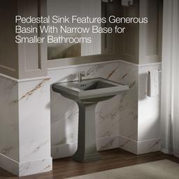 Memoirs Classic 27-1/4'' rectangular pedestal bathroom sink - image 4