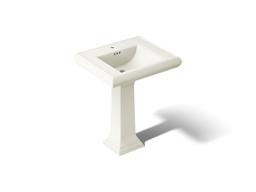 Kohler Memoirs Classic 27-1/4'' rectangular pedestal bathroom sink - Biscuit - image 1