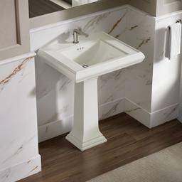 Kohler Memoirs Classic 27-1/4'' rectangular pedestal bathroom sink - Dune - image 2