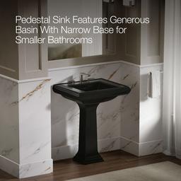 Memoirs Classic 27-1/4'' rectangular pedestal bathroom sink - image 4