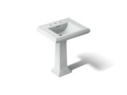 Kohler Memoirs Classic 27-1/4'' rectangular pedestal bathroom sink - Ice Grey - image 1