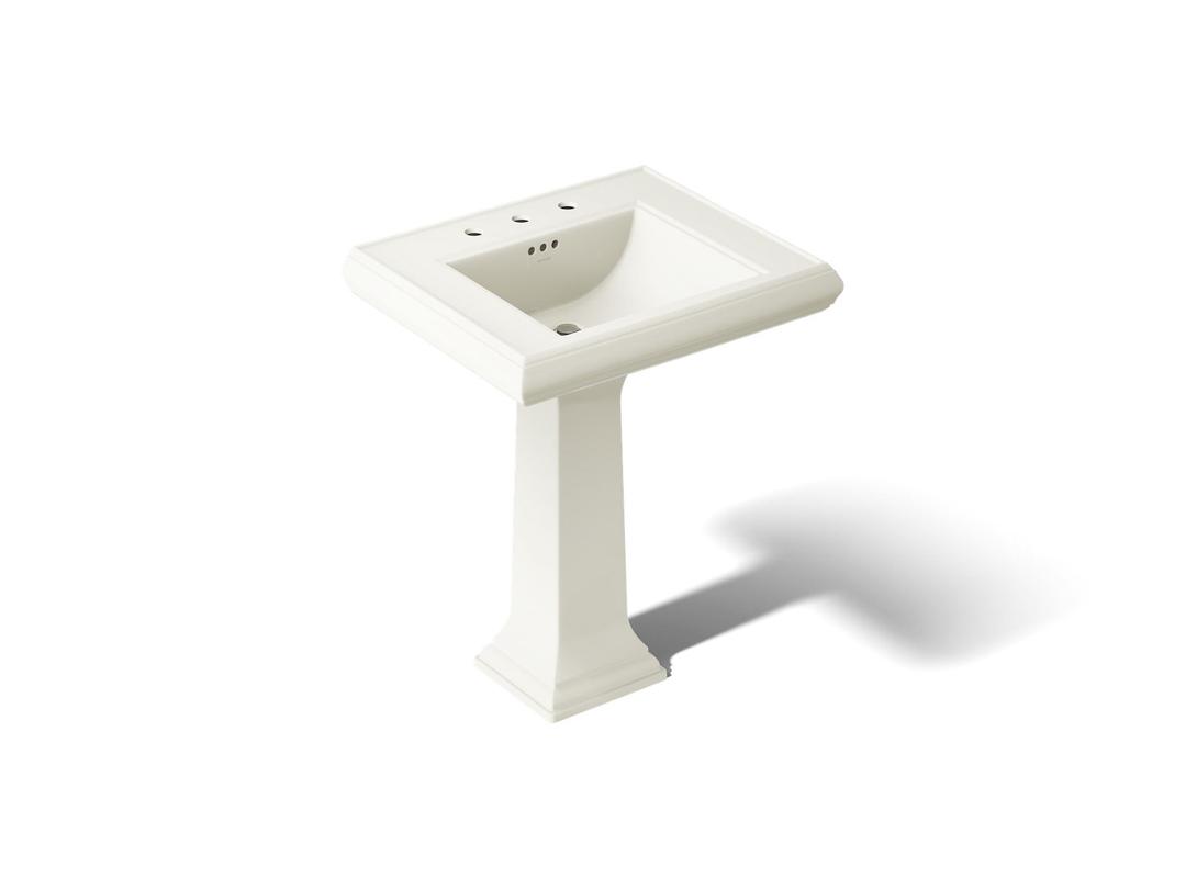 Kohler Memoirs Classic 27-1/4'' rectangular pedestal bathroom sink - Biscuit by Kohler