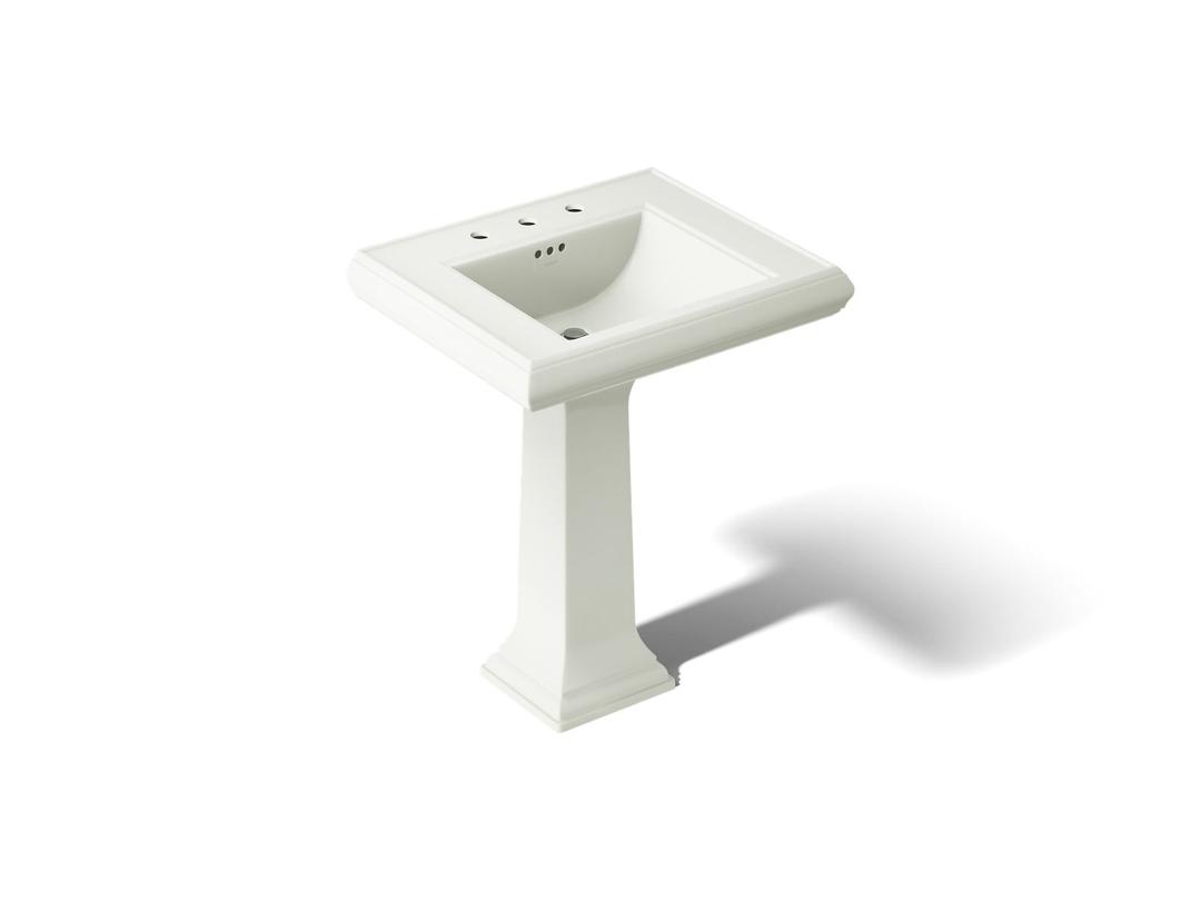 Kohler Memoirs Classic 27-1/4'' rectangular pedestal bathroom sink - Dune by Kohler