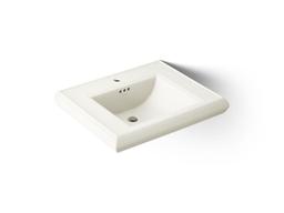 Kohler Memoirs Pedestal/console table bathroom sink basin with single faucet-hole drilling - Biscuit - image 1