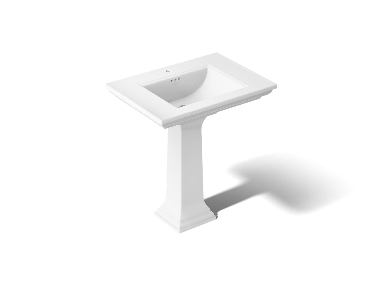 Kohler Memoirs Stately 30-3/4'' rectangular pedestal bathroom sink - White by Kohler