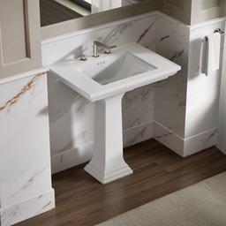 Kohler Memoirs Stately 30-3/4'' rectangular pedestal bathroom sink - White - image 2