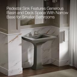 Memoirs Stately 30-3/4'' rectangular pedestal bathroom sink - image 4