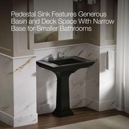 Memoirs Stately 30-3/4'' rectangular pedestal bathroom sink - image 4