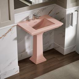 Kohler Memoirs Stately 30-3/4'' rectangular pedestal bathroom sink - 150th Peachblow - image 2
