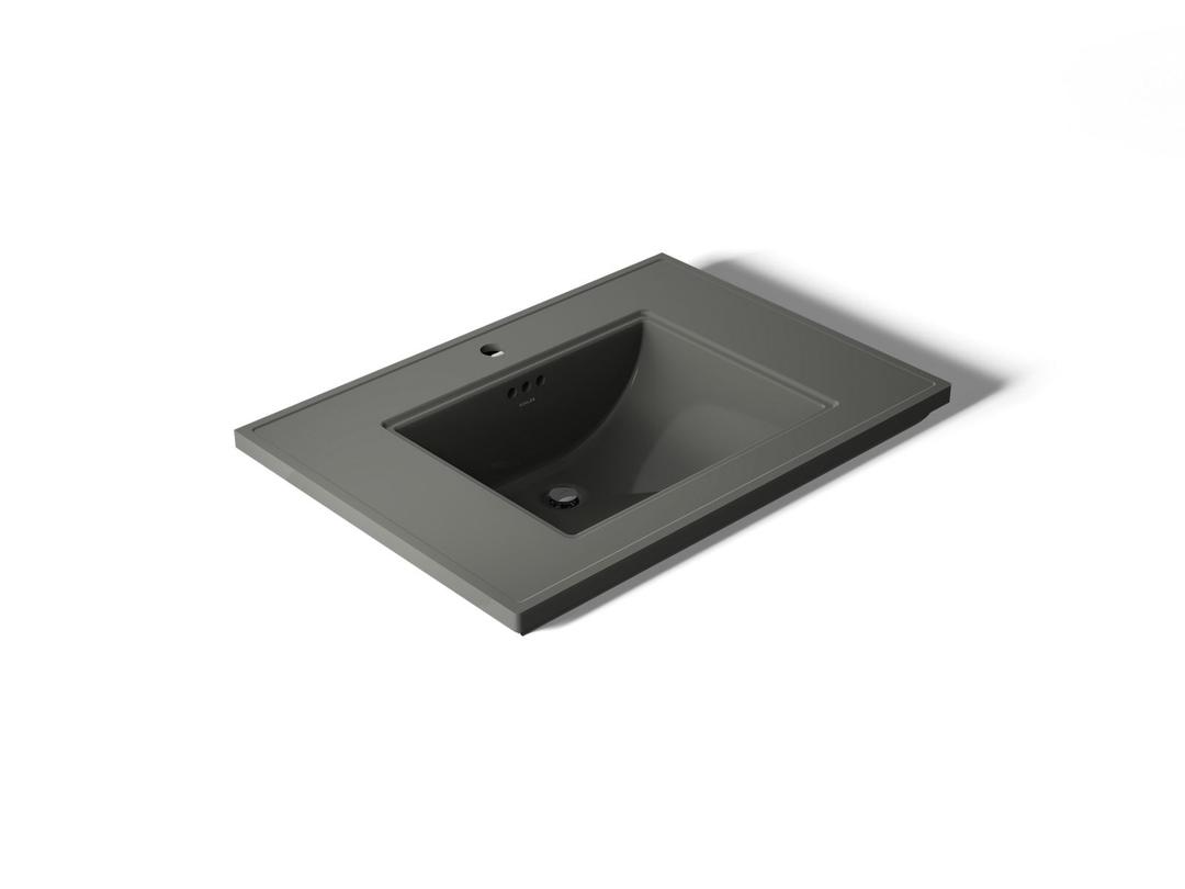 Kohler Memoirs Stately 30'' pedestal/console table bathroom sink - Thunder Grey by Kohler
