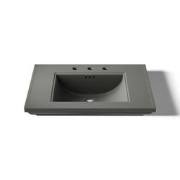 Kohler Memoirs Stately 30'' pedestal/console table bathroom sink - Thunder Grey - image 4