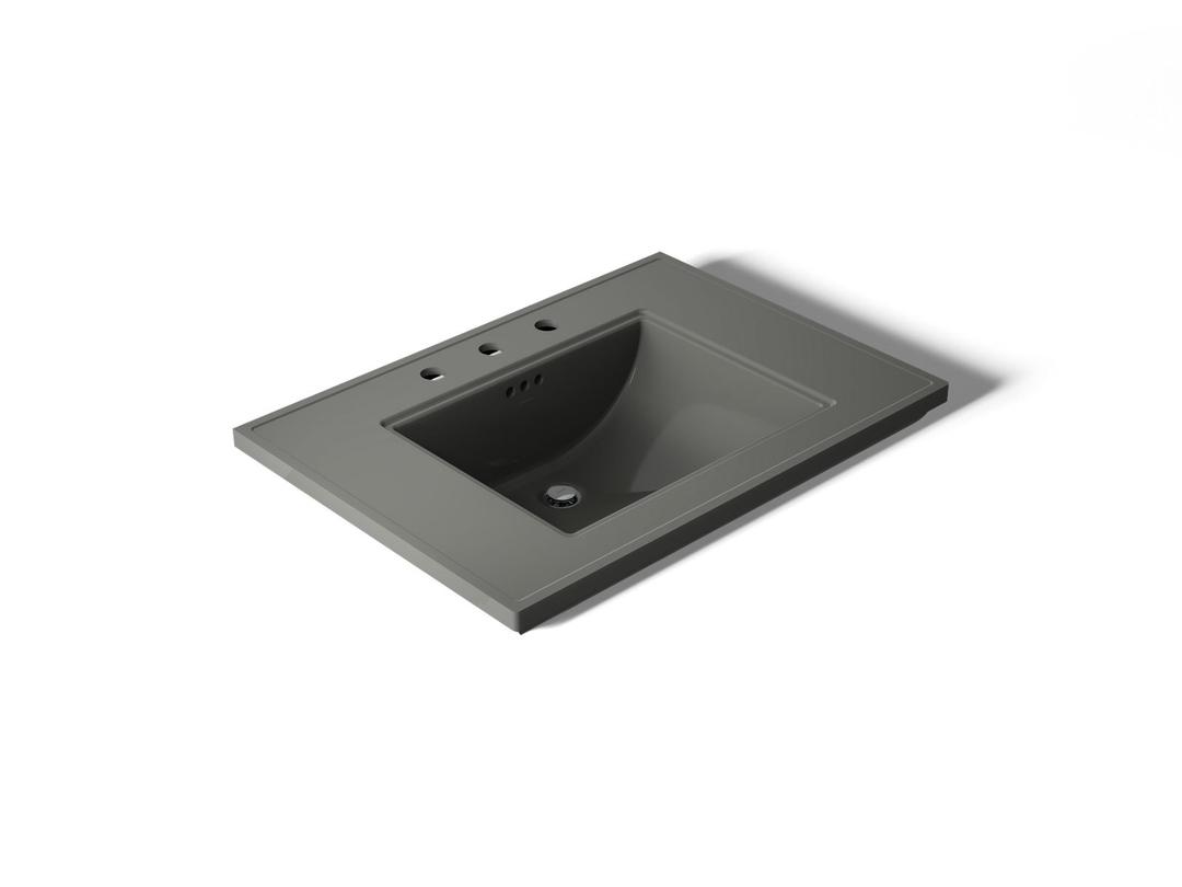 Kohler Memoirs Stately 30'' pedestal/console table bathroom sink - Thunder Grey by Kohler
