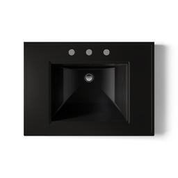 Kohler Memoirs Stately 30'' pedestal/console table bathroom sink - Black - image 3