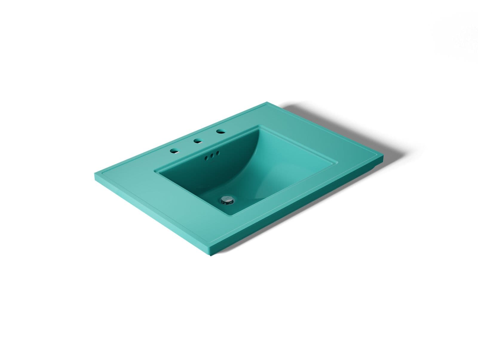 Kohler Memoirs Stately 30'' pedestal/console table bathroom sink - 150th Spring Green by Kohler