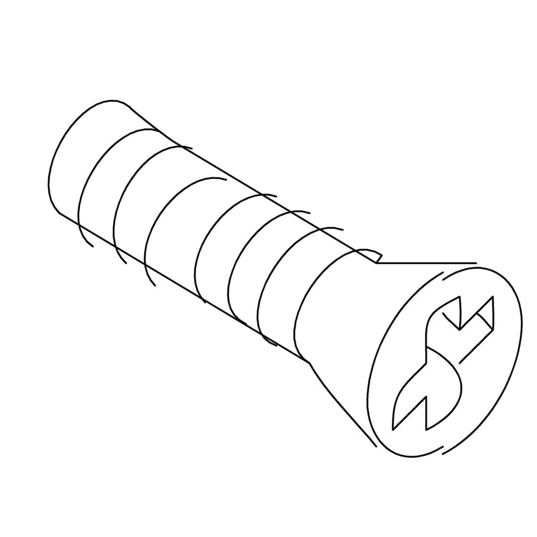 Kohler Genuine Parts Screw 8-32 X .5 - Polished Chrome by Kohler Genuine Parts