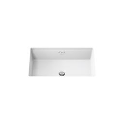 Kathryn 24'' rectangular undermount bathroom sink with glazed underside - image 13