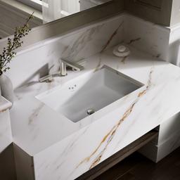 Kathryn 24'' rectangular undermount bathroom sink with glazed underside - image 2