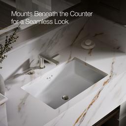 Kathryn 24'' rectangular undermount bathroom sink with glazed underside - image 5