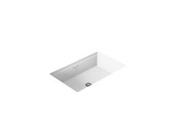 Kathryn 24'' rectangular undermount bathroom sink with glazed underside - image 1
