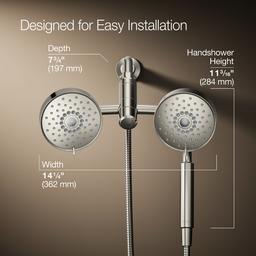 Kohler Purist 2-in-1 multifunction 2.5 gpm shower combo kit - Vibrant Polished Nickel - image 3