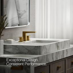 Kohler Honesty Widespread Bathroom Sink Faucet, 1.2 Gpm - Vibrant Brushed Moderne - Brass - image 4