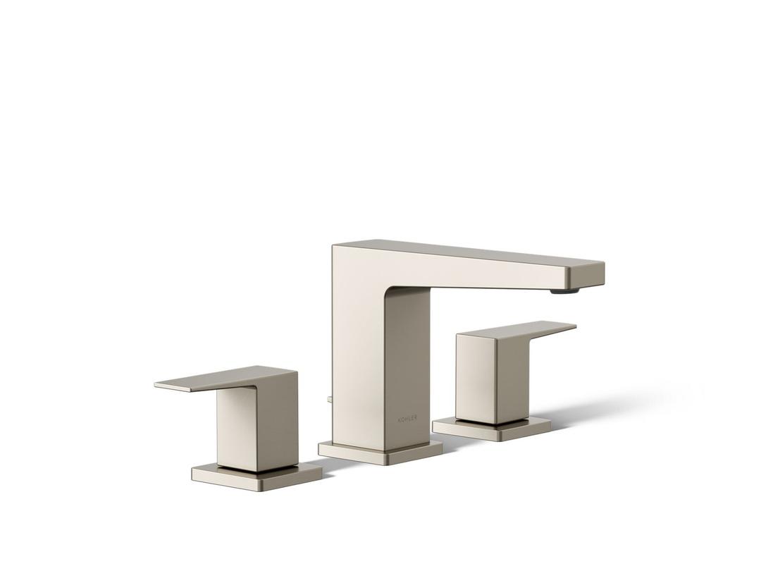 Kohler | Honesty | Widespread Bathroom Sink Faucet - Vibrant Brushed Nickel by Kohler