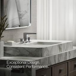 Kohler Honesty Widespread bathroom sink faucet, 1.2 gpm - Polished Chrome - image 4