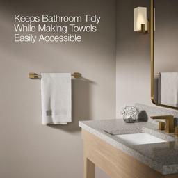 Kohler Square 18'' towel bar - Vibrant Brushed Moderne Brass - image 4