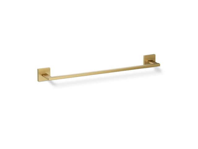 Kohler Square 18'' towel bar - Vibrant Brushed Moderne Brass